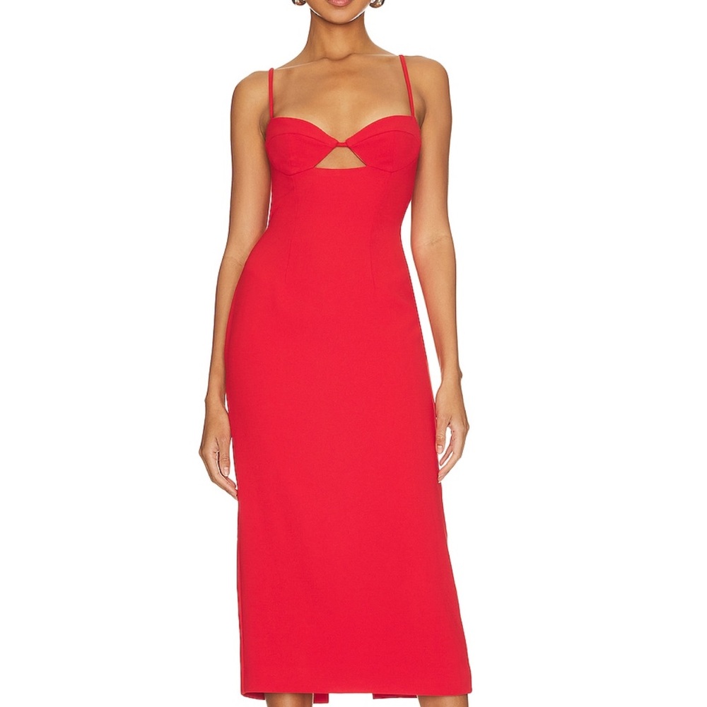 Bardot Red Dress